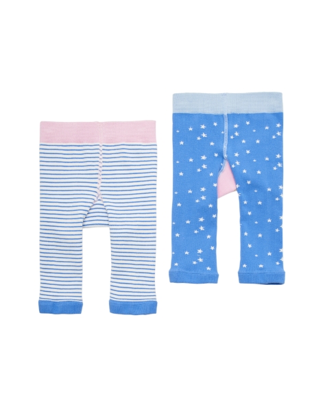 Joules LIVELY G Girls Knitted Leggings- Blue Unicorn Horse - Hopskotch -  Gifts and Childrens Wear
