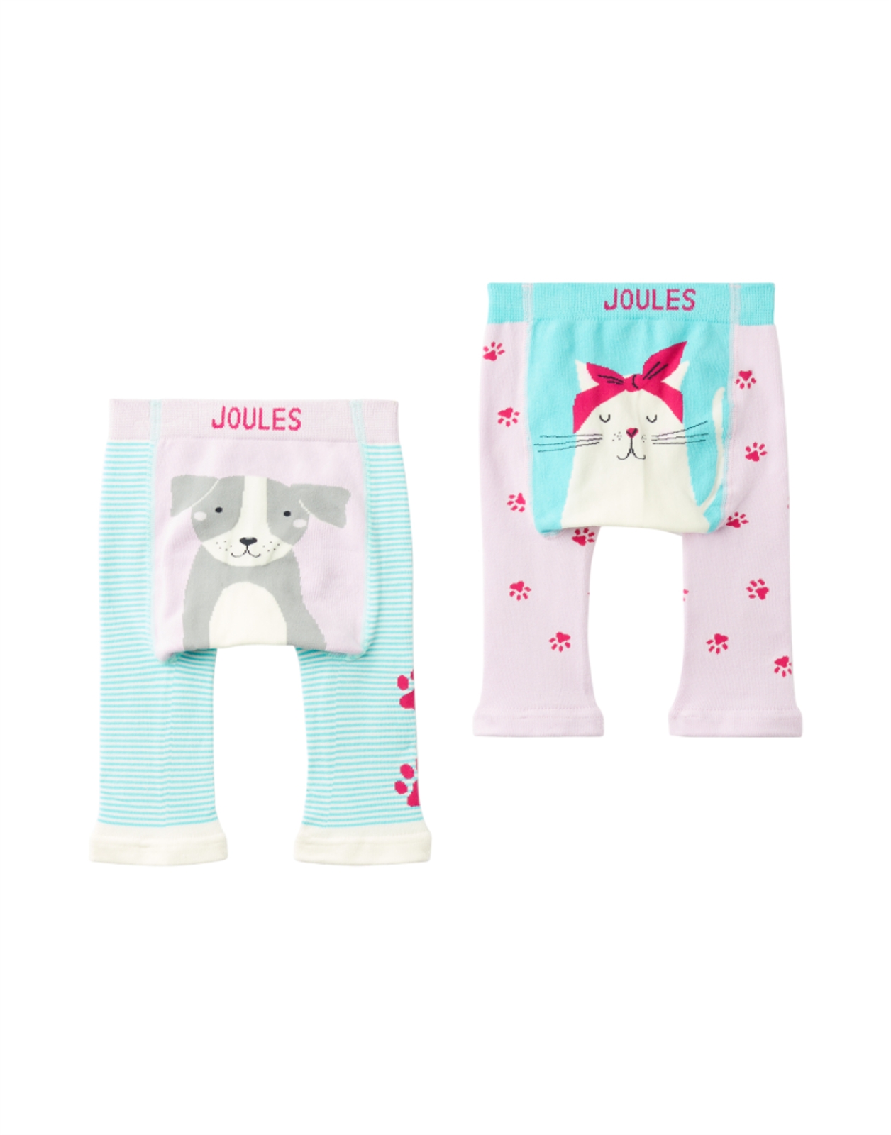 Joules LIVELY LEGGINGS 2 Pack Knitted Leggings- Cat Dog Paw - Hopskotch -  Gifts and Childrens Wear